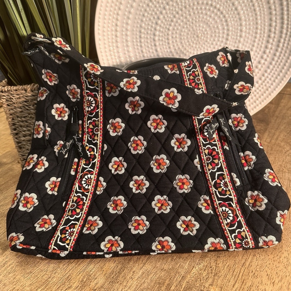 Vera Bradley Quilted Medium Messenger Crossbody Bag Retired Pirouette Pattern